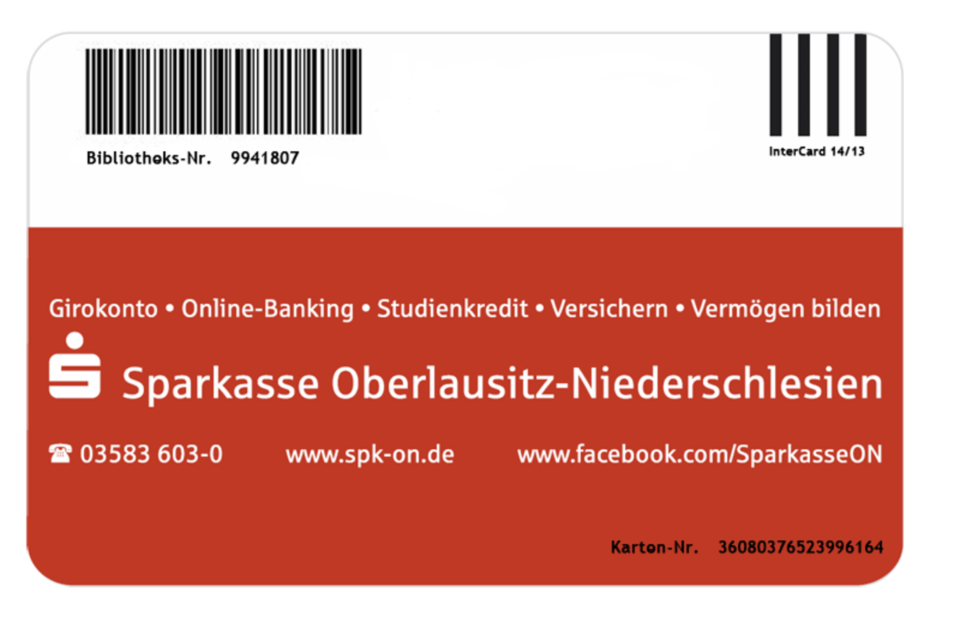 You will find the library number on the back of your card as a number and as a barcode.